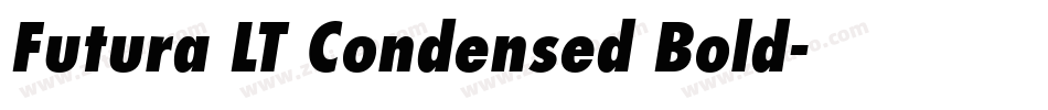 Futura LT Condensed Bold字体转换